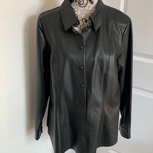 Love & Legend Faux Leather Shirt